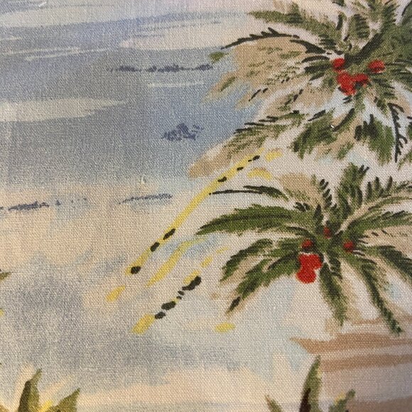Pottery Barn Coastal Duvet & Shams Set F/Q Palm Scene - Picture 7 of 10